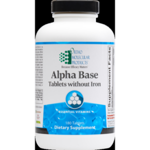 Ortho Molecular Products Alpha Base Tablets w/o Iron